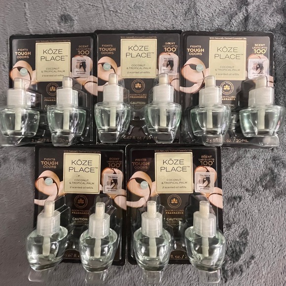 Koze Place Other - Koze Place Coconut and Tropical Palm Plug-In Scented Oil Refills (10 Refills)